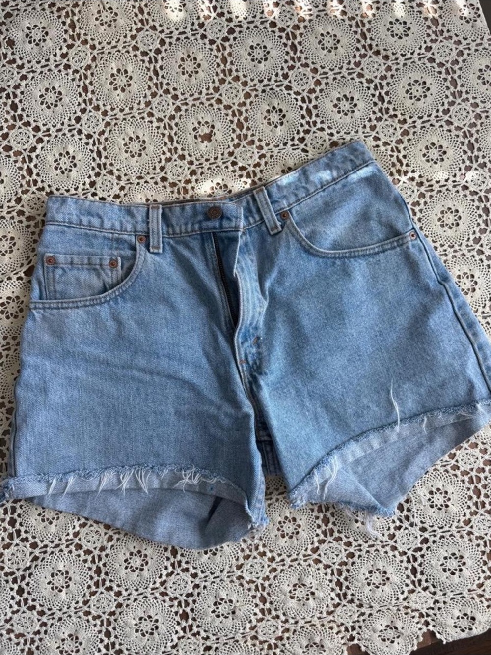 Levi's 560 blue denim shorts